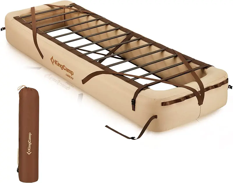 Kingcamp Oak P10 Air Mattress Frame – Stable Elevated Sleep Platform 1