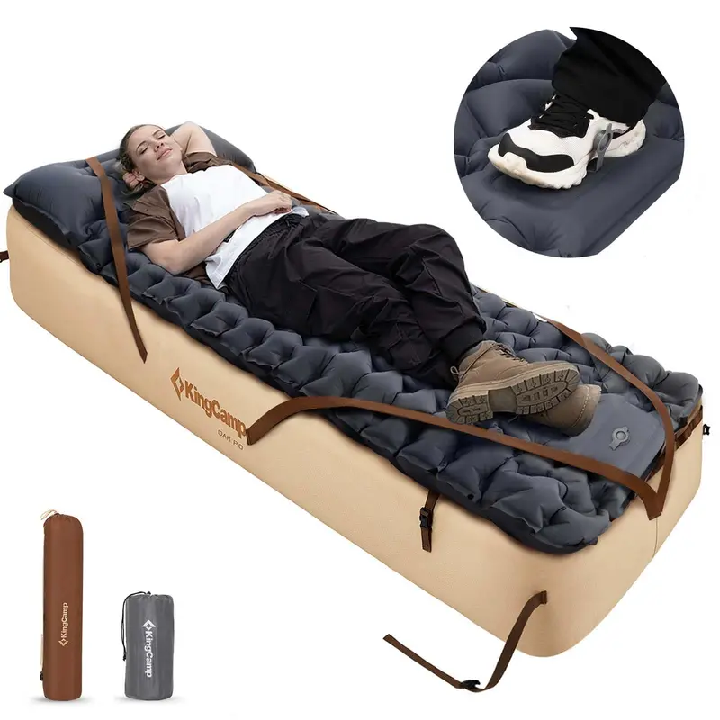 Kingcamp Oak P10 Inflatable Air Bed Frame + Backpacking Pad Combo 1