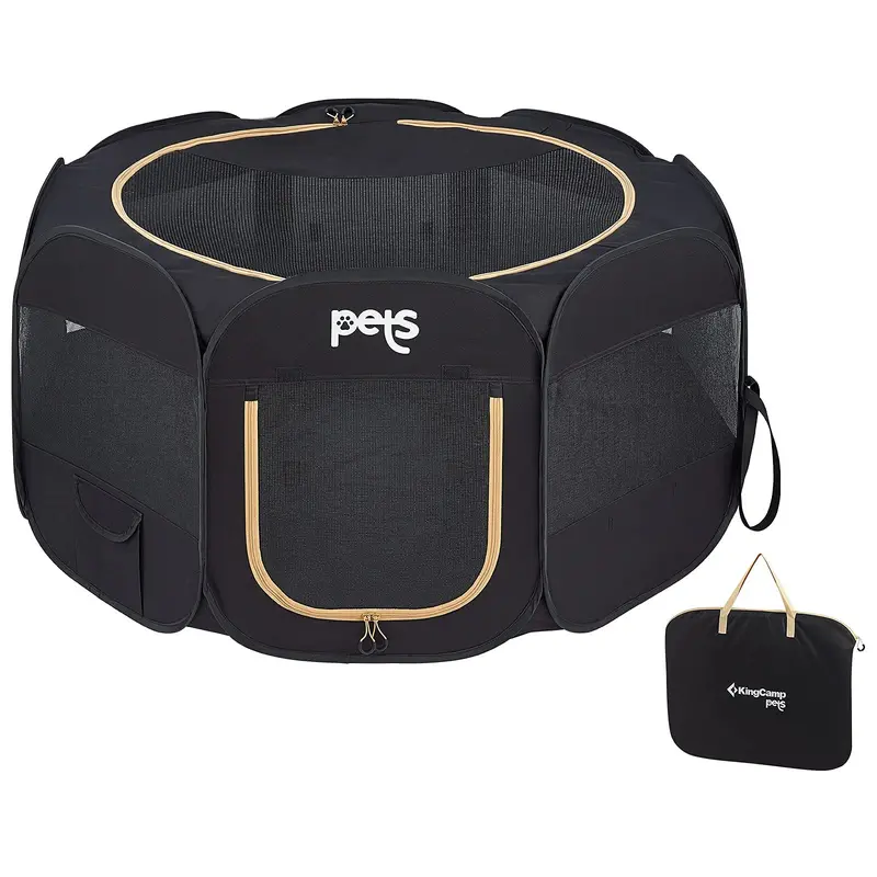 Kingcamp Portable Pet Playpen – Collapsible Outdoor Enclosure For Dogs & Cats 1