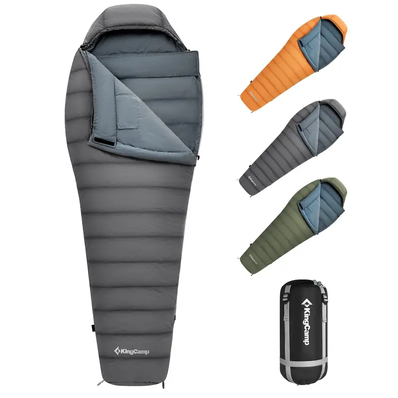 Kingcamp Protector 400 Premium Down Mummy Sleeping Bag – Cold-Weather Rated 1