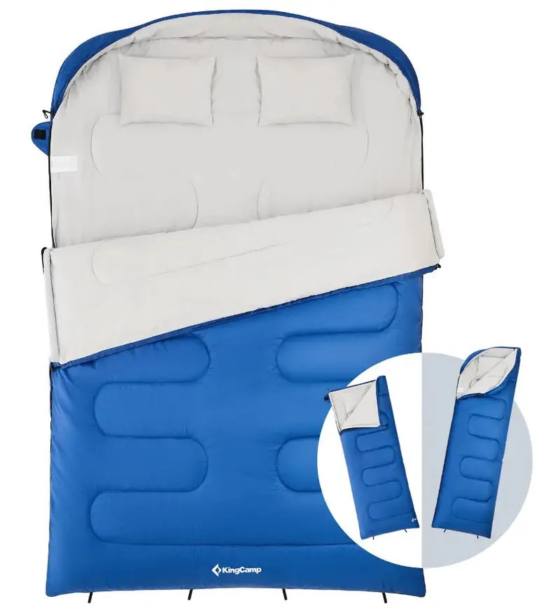 Kingcamp Rosa 350D Double Envelope Sleeping Bag – Warm, Roomy Cold-Weather Bag 1