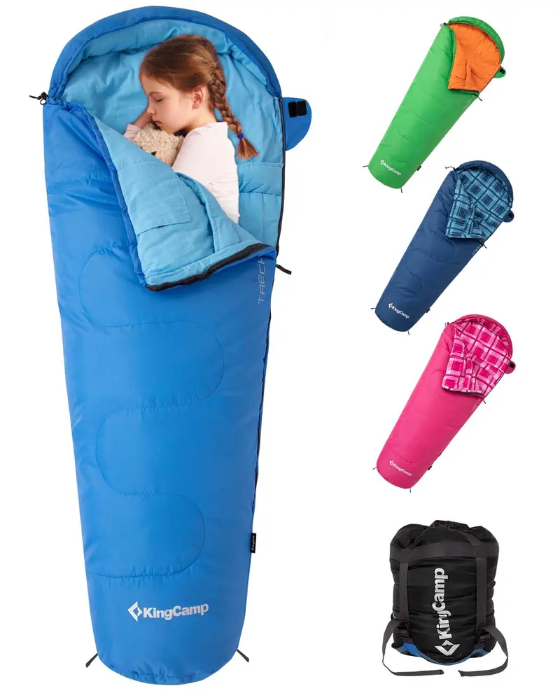 Kingcamp Treck 300S+ Kids’ Mummy-Style Sleeping Bag – Youth Sized 1
