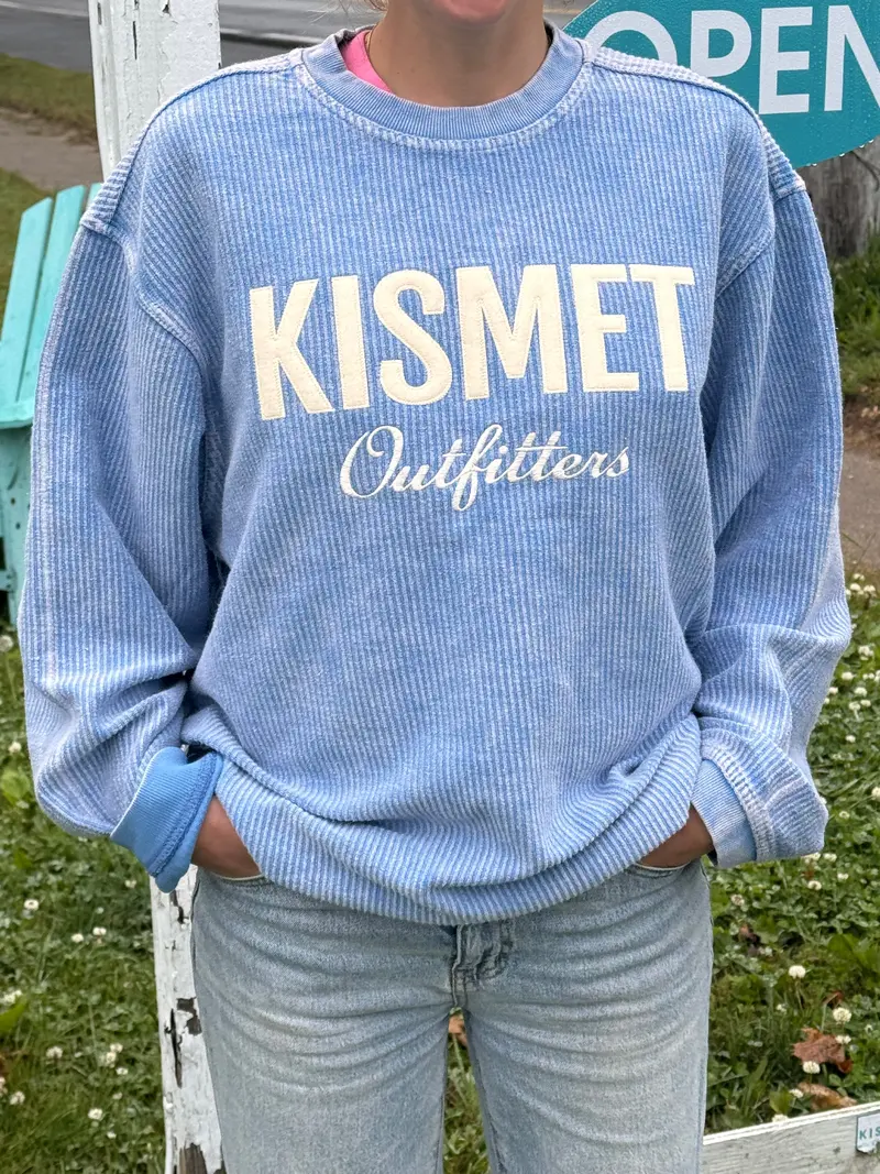 Kismet Women’S Corded Crewneck Sweatshirt 1