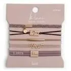 K'Lani Faith Hair Tie And Matching Bracelet Set 1