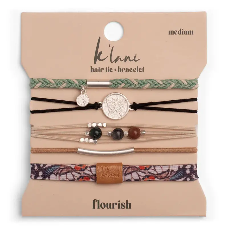 K'Lani Flourish Stylish Hair Accessory And Matching Bracelet Combo 1