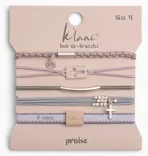 K'Lani Praise Hair Tie And Wristband Set 1