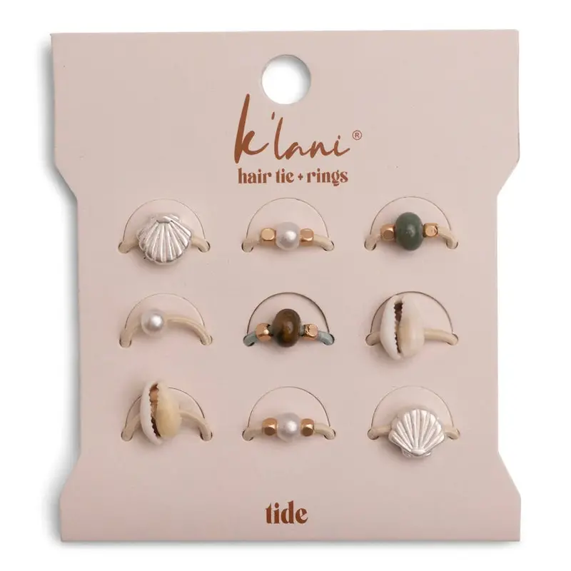 K'Lani Tide Hair Tie With Accent Rings 1