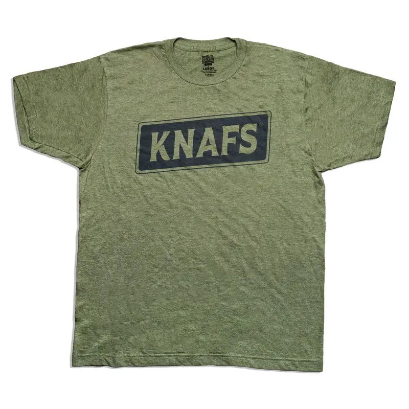 Knafs Big 'Ol Logo T-Shirt – Forest Green Cotton Tee 1