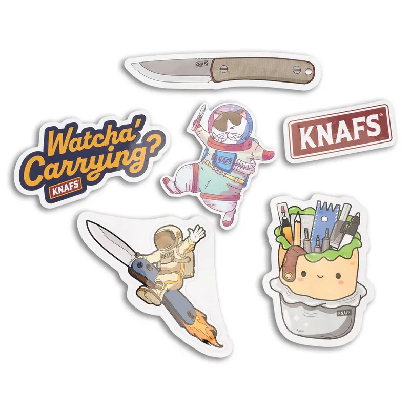 Knafs Sticker Pack V2 – Six Die-Cut Vinyl Decals 1