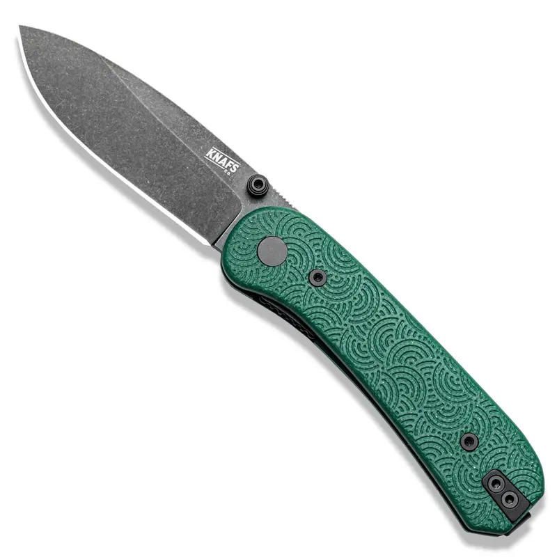 Knafs X Urban Edc Lander Seigaiha Knife – Green Handle With M390 Blade 1