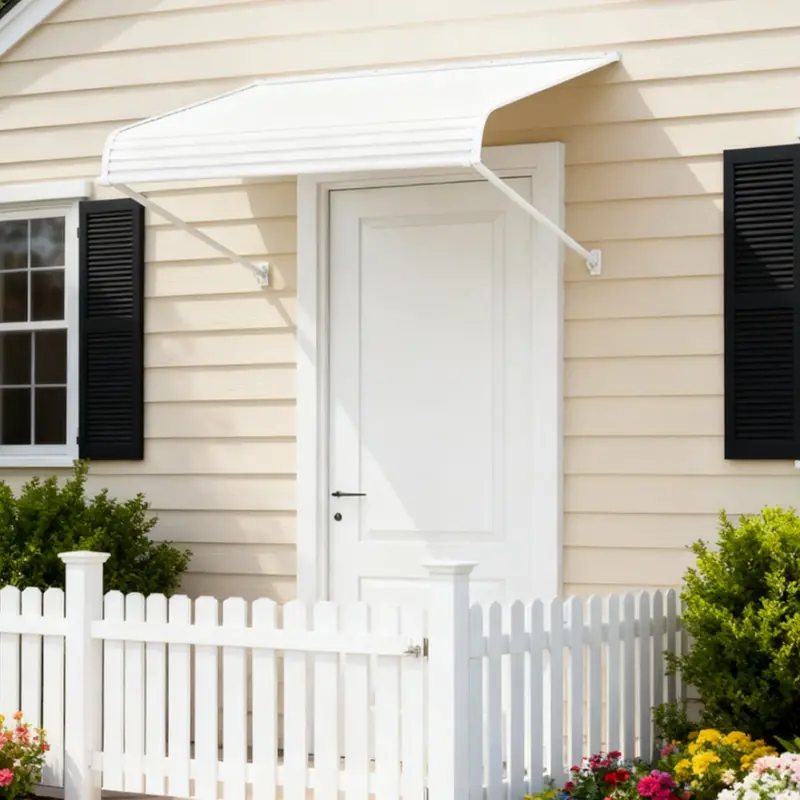 Kozyard Fixed-Mount Door & Window Awning – Aluminum Frame With Premium Pvc Cover For Year-Round Weather Protection 2