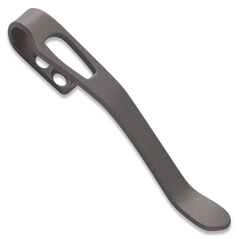 Lander 1/2/3 Titanium Pocket Clip – Sandblasted Texture By Lynch Nw 1