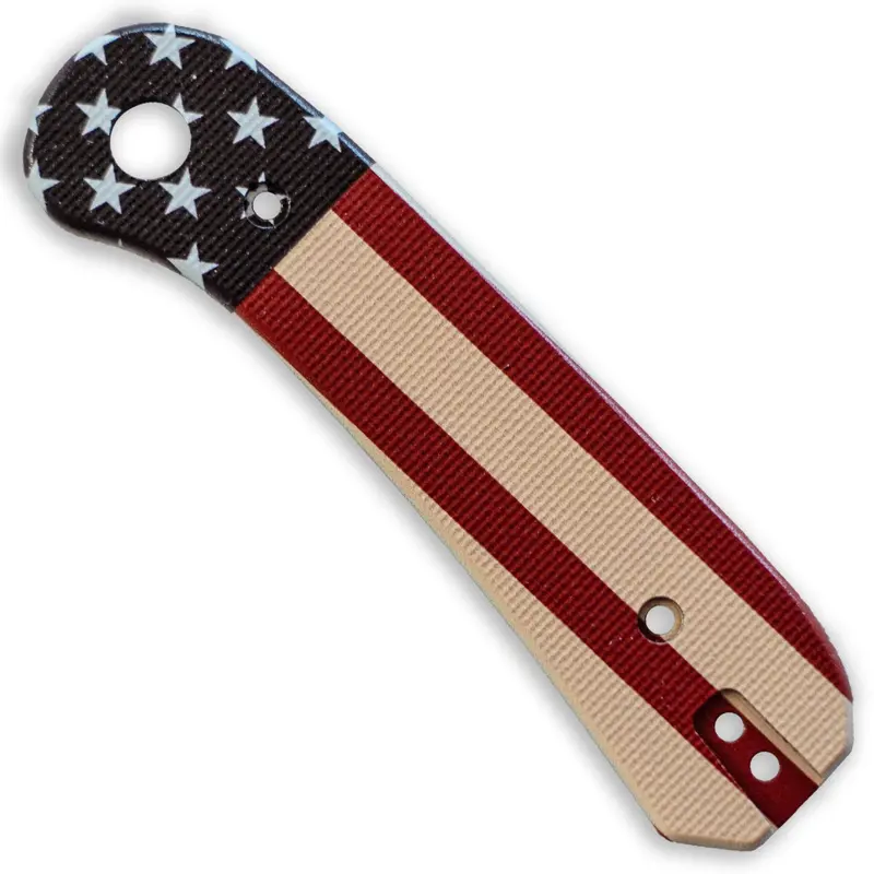 Lander 1 Knife Handle Scales – Olde Glory G10 Material 1