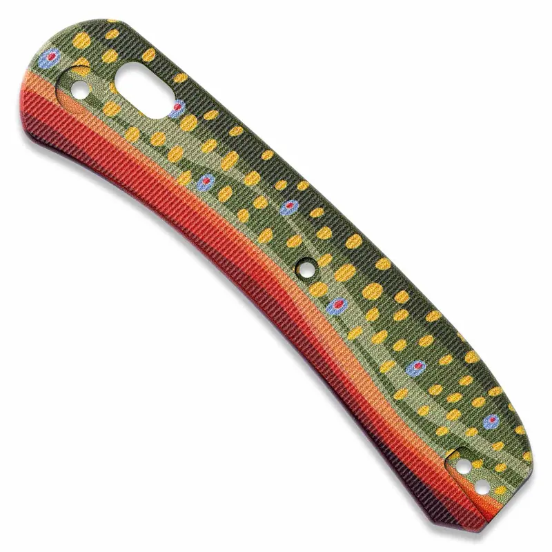 Lander 2 Folding Knife Scales – Brook Trout G10 Handle Slabs 1