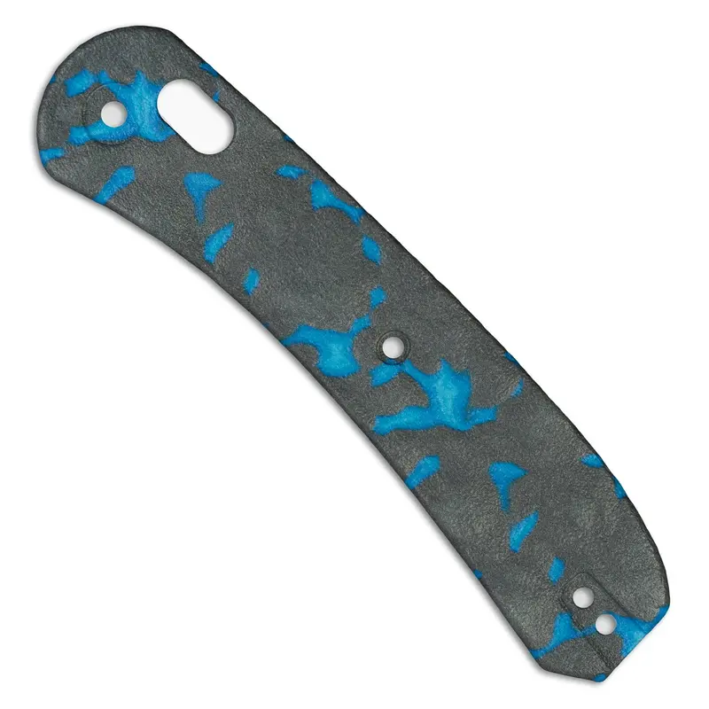 Lander 2 Knife Handle Scales – 3D Lava Effect In Icy Blue 1