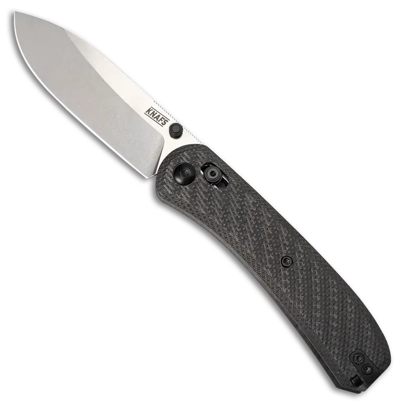 Lander 2 Pre-Built Pocket Knife – Carbon Fiber Handle Scales 2