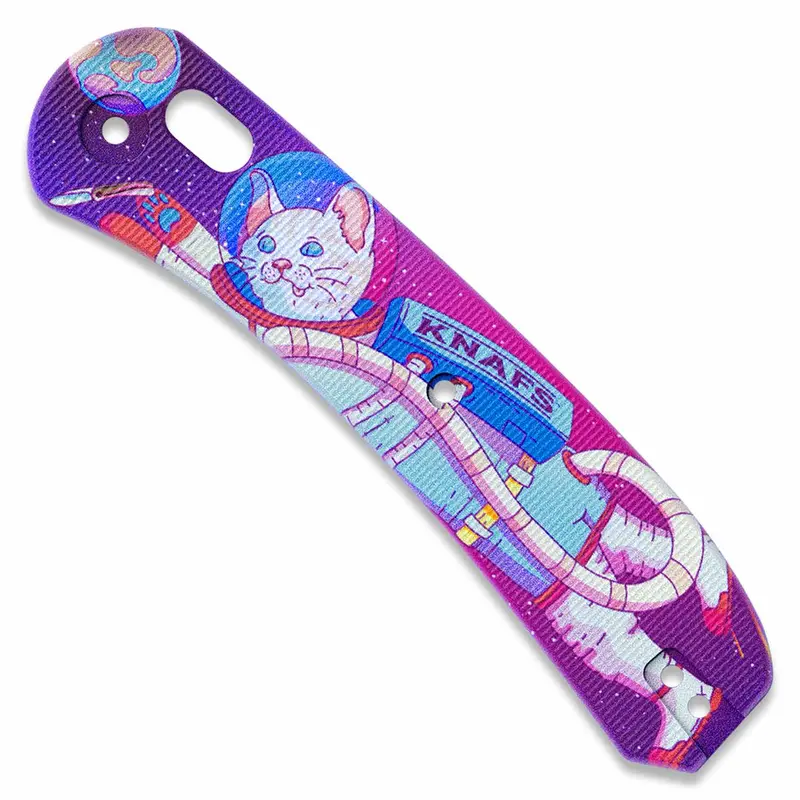 Lander 2 Replacement Knife Scales – Kitty Cosmo Crew G10 Pattern 1