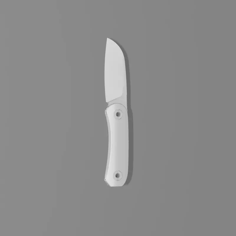 Lander 4 Fixed Blade Silhouette – Sheepsfoot Profile Stl Download 1