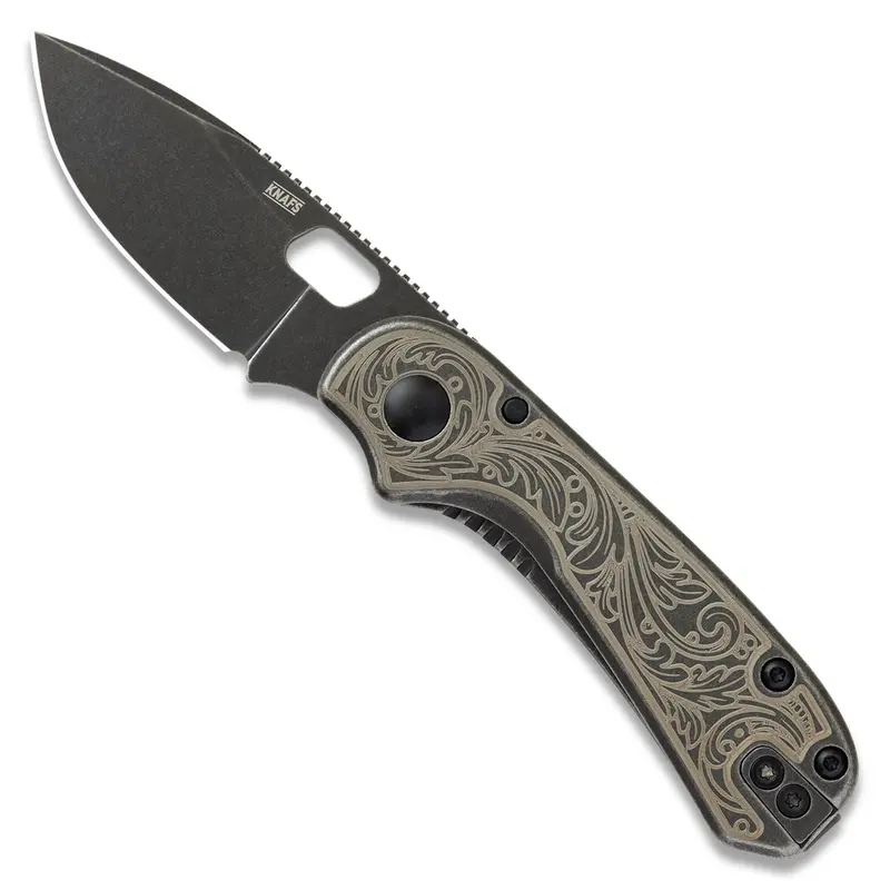 Lander 5 Knife – Black Handle With Filigree Accents, Texas Exclusive 1