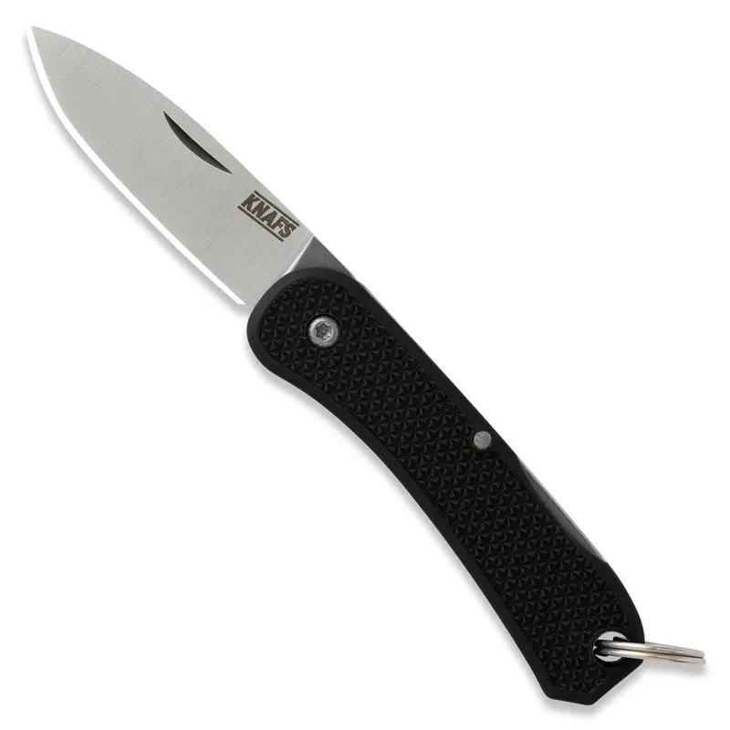 Lander 6 Mini Keychain Knife – Matte Black Anodized Aluminum 1