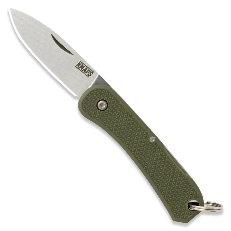 Lander 6 Mini Keychain Knife – Od Green Anodized Aluminum 1