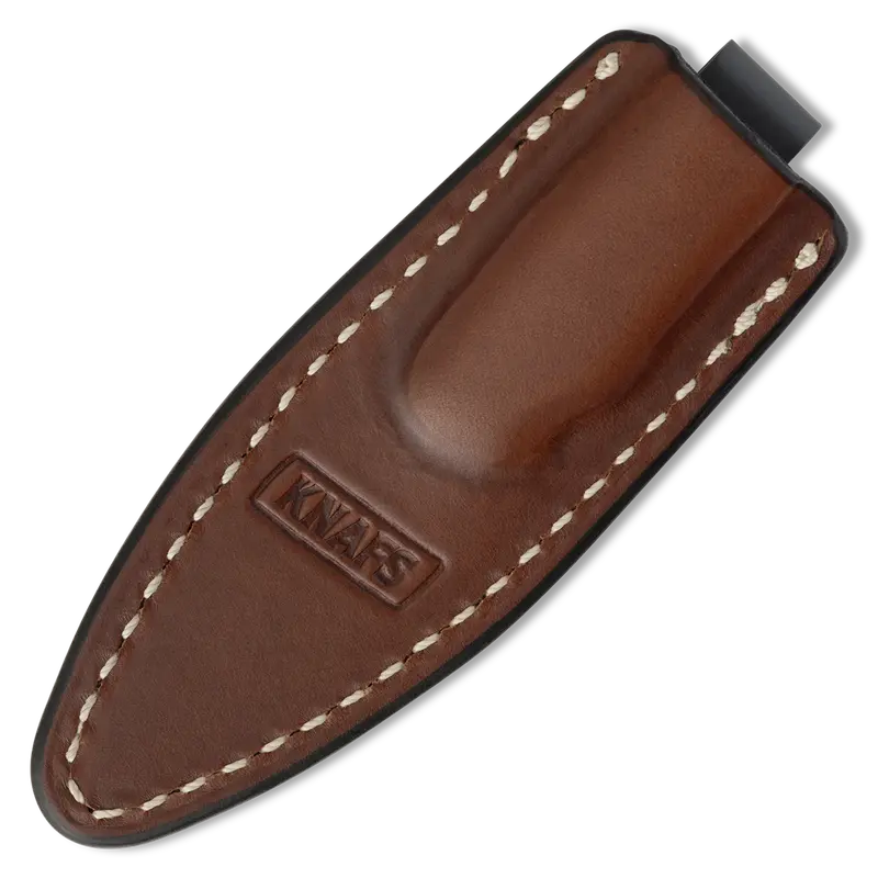 Little Lulu Slim Leather Pocket Sheath In Brown 1