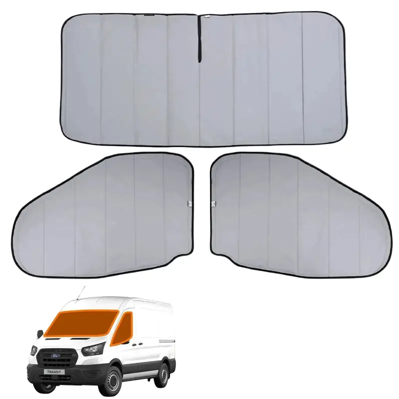 Living In A Bubble Ford Transit (2015–Present) Cab-Specific Thermal Mat Set – Mid & High Roof 1