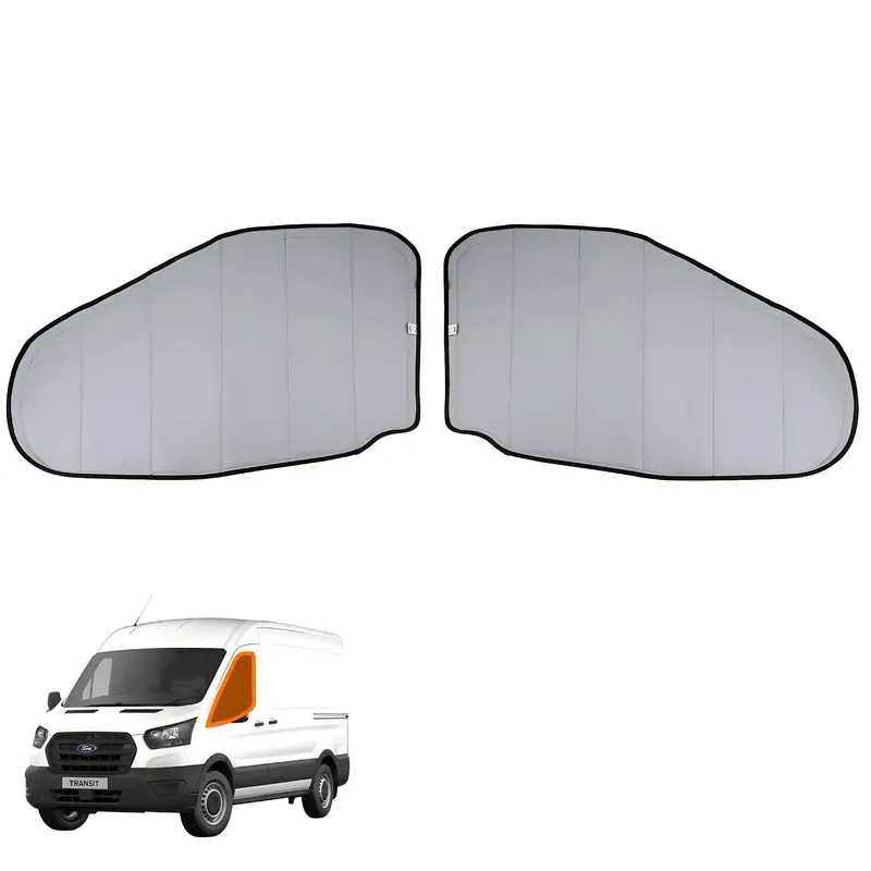 Living In A Bubble Ford Transit (2015–Present) Driver & Passenger Side Window Thermal Mat Pair – Mid & High Roof 1