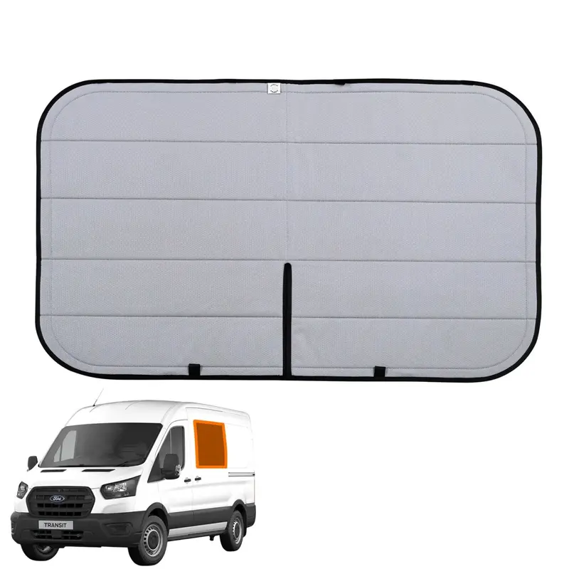 Living In A Bubble Ford Transit (2015–Present) Sliding Door Window Thermal Mat – Mid & High Roof 1