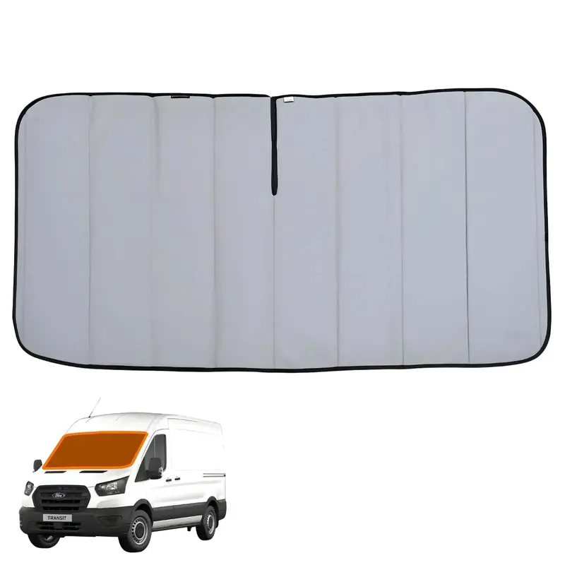 Living In A Bubble Ford Transit (2015–Present) Windshield Thermal Mat – Mid & High Roof 1