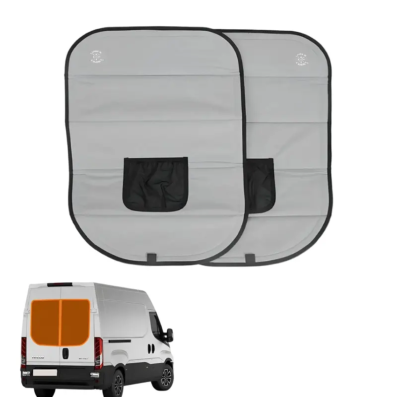 'Living In A Bubble' Rear Barn Door Thermomats • Pair • Iveco Daily (2015+) 1