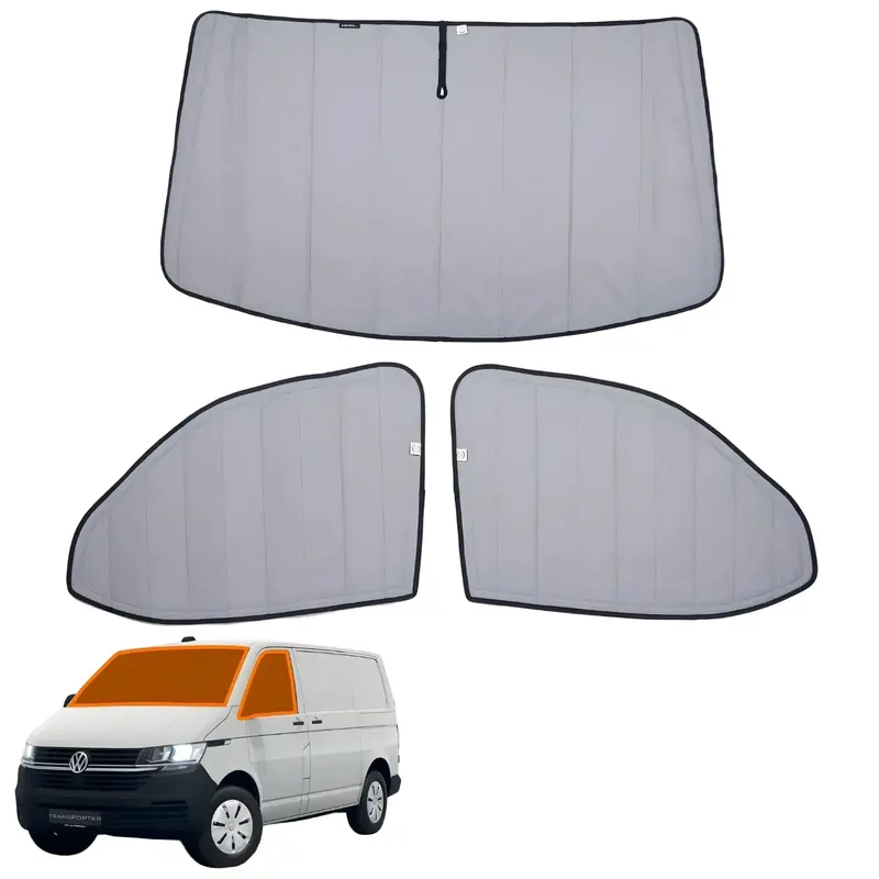 Living In A Bubble Vw T5 Transporter Cab Thermal Mat Set 1