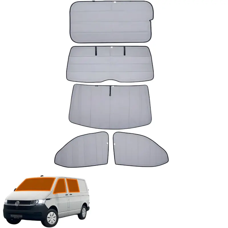 Living In A Bubble Vw T6 / T6.1 Transporter 5-Piece Thermal Mat Kit 1