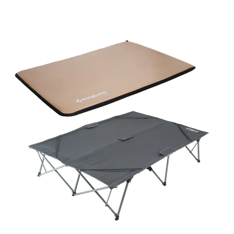 Luxury Double Camping Cot & Air Pad Combo – Kingcamp 1