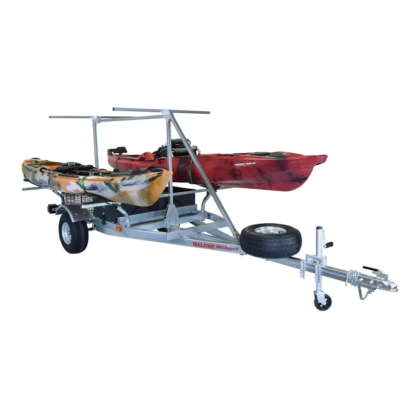 Malone Megasport Trailer Kit – Megawing Carriers With Storage Basket, Drawer & Spare Tire 1