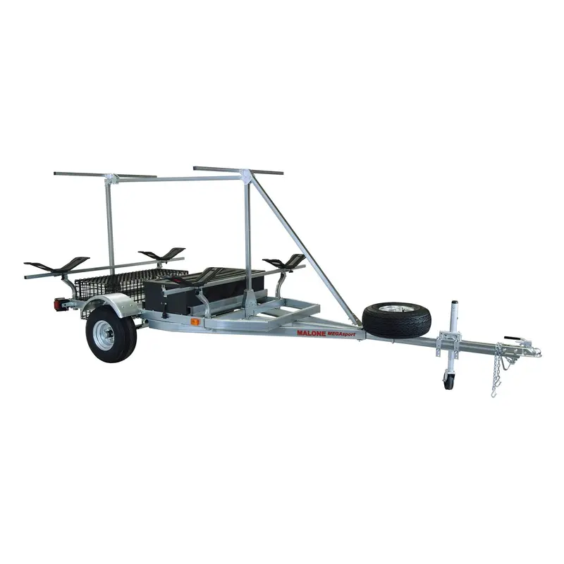 Malone Megasport Trailer Kit – Saddle Up Pro Carriers With Storage Basket, Drawer & Spare Tire 1