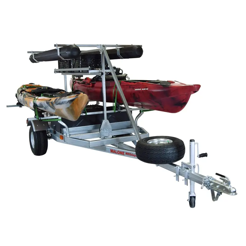 Malone Megasport Ultimate Angler Trailer – Saddle Up Pro Dual-Kayak Package 1