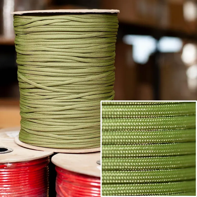 Moss Green 550 Paracord – 1000-Foot Spool 1