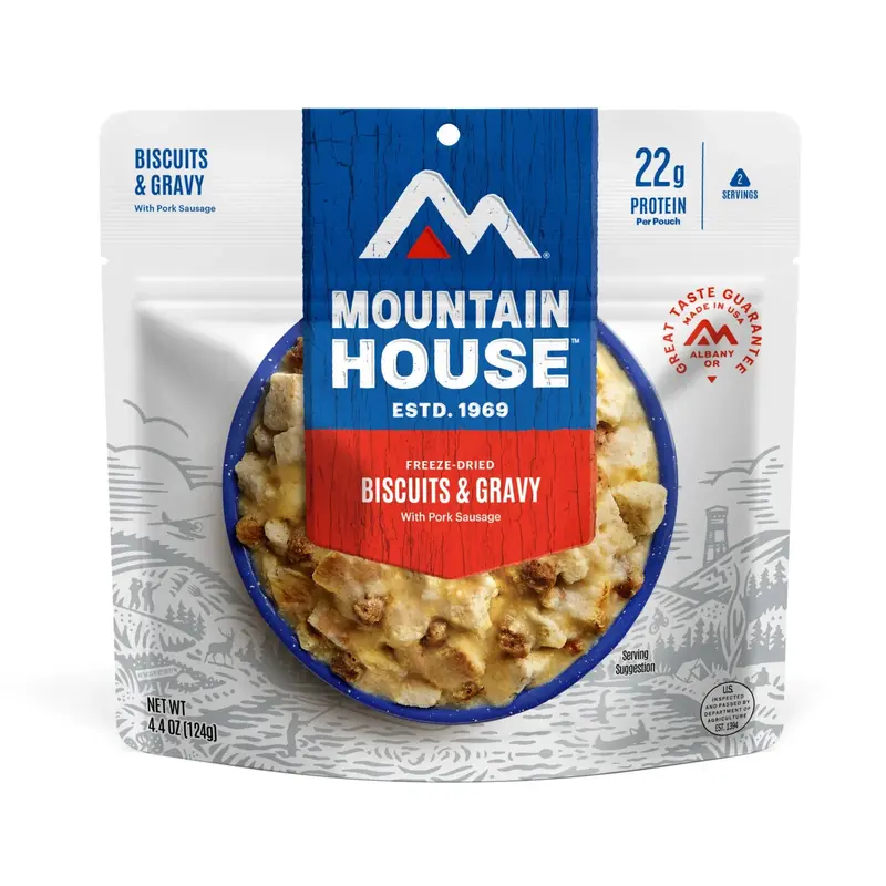 Mountain House Biscuits And Gravy Freeze-Dried Meal (Pouch) 1