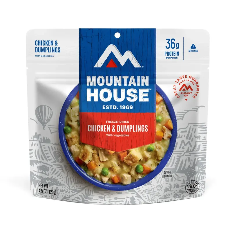 Mountain House Chicken And Dumplings Freeze-Dried Meal Pouch 1
