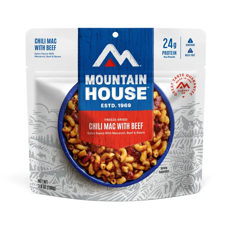 Mountain House Chili Mac With Beef – Freeze-Dried Meal Kit 1