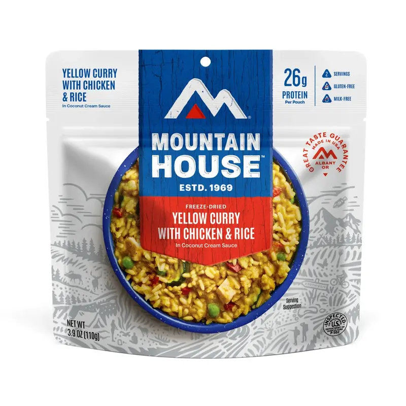 Mountain House Yellow Curry With Chicken And Rice Freeze-Dried Meal Pouch (290078) 1