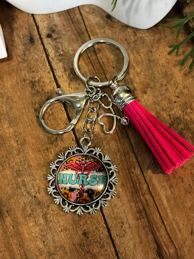 Nurse Appreciation Keychain – Stylish Healthcare Professional Gift (K000-57) 1