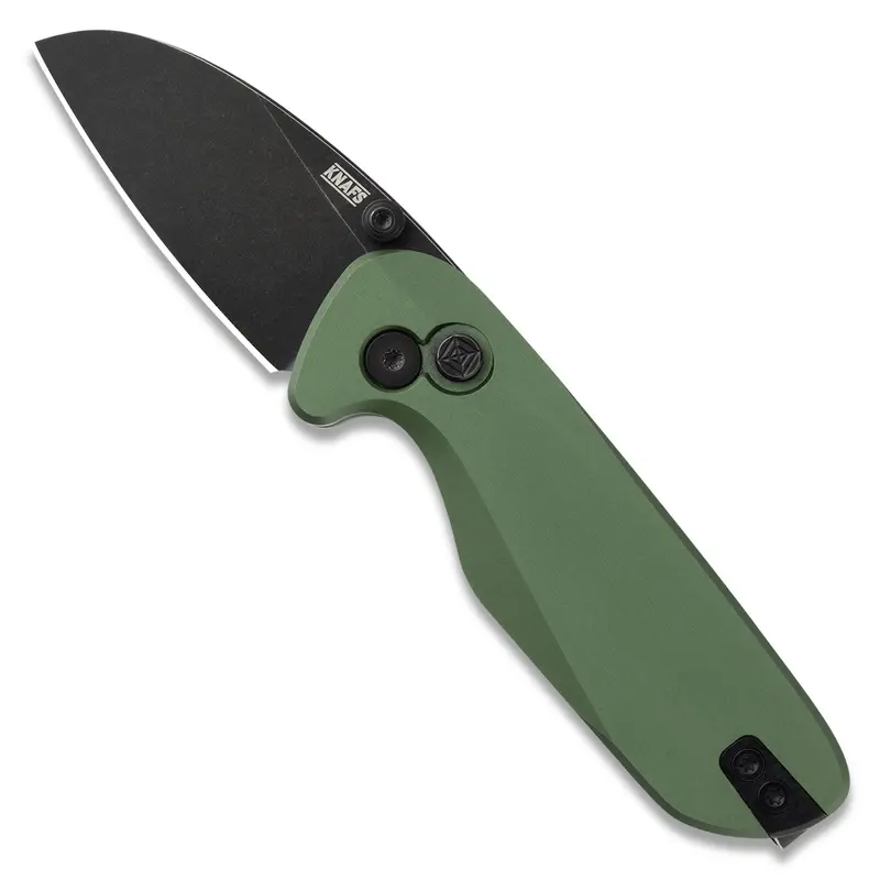 O.C.T. Pocket Knife – Od Green Anodized Handle With 14C28N Blade 1