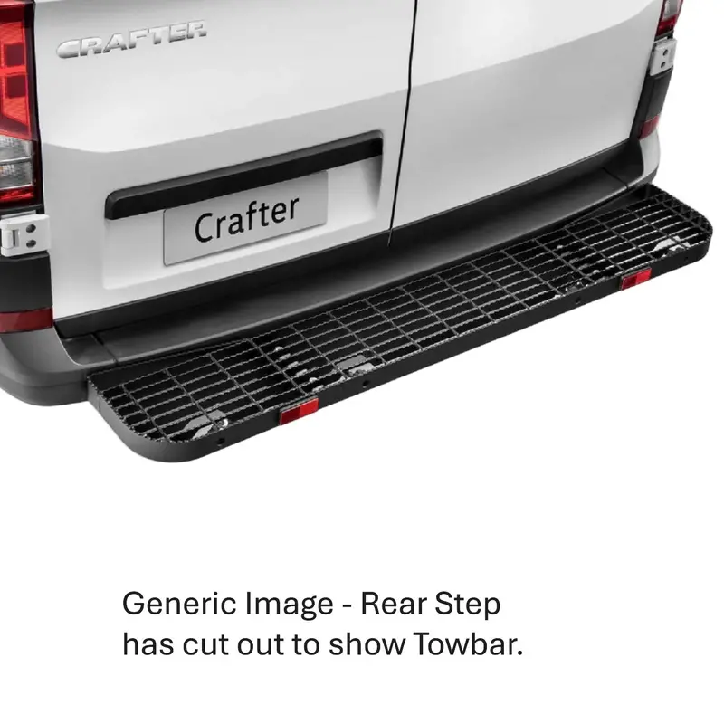 Oem Rear Step With Integrated Towbar – Vw Crafter 50/55 Series (Includes Wiring Kit) 1