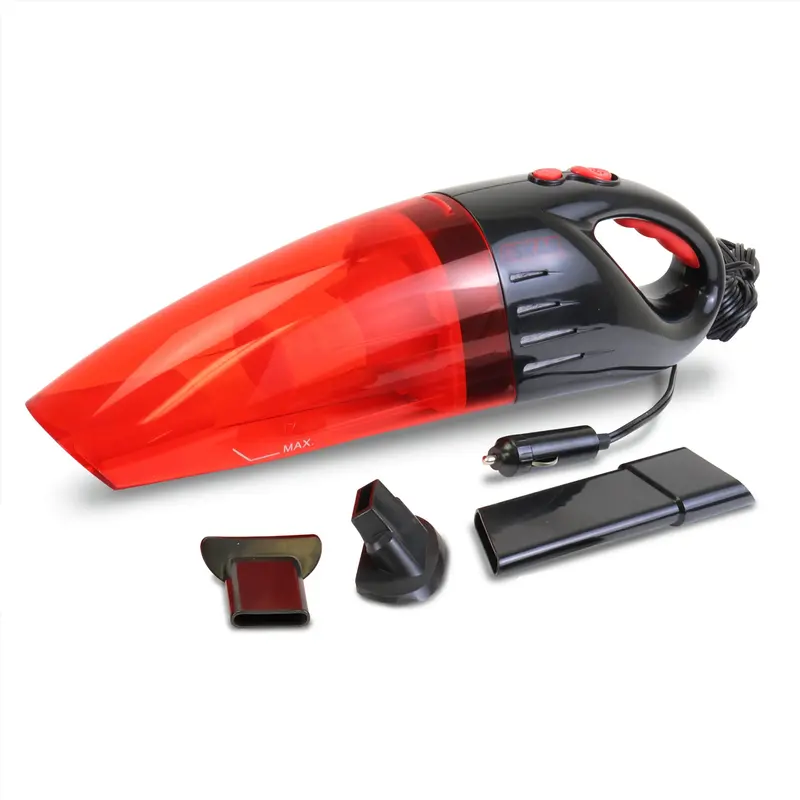 Oskar 12V Wet/Dry Handheld Vacuum – 3-Accessory Kit, 11.5-Foot Cord, Red/Black Detailing Tool For Cars And Trucks 1