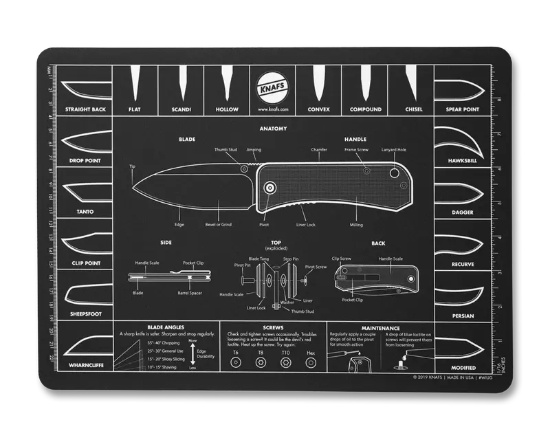Oversized Knife-Themed Mouse Pad – 14X10 Inch Workshop Or Gaming Mat 1