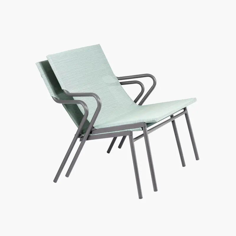 Pair Of Low Lounge Chairs – Plush Seating & Sleek Base 1