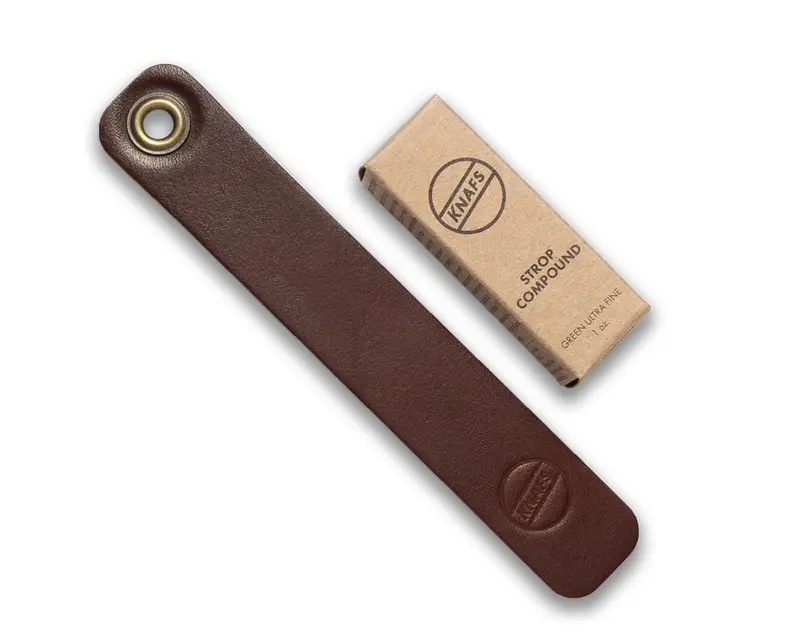 Premium Leather Honing Strop For Sharpening Pocket Knives 1