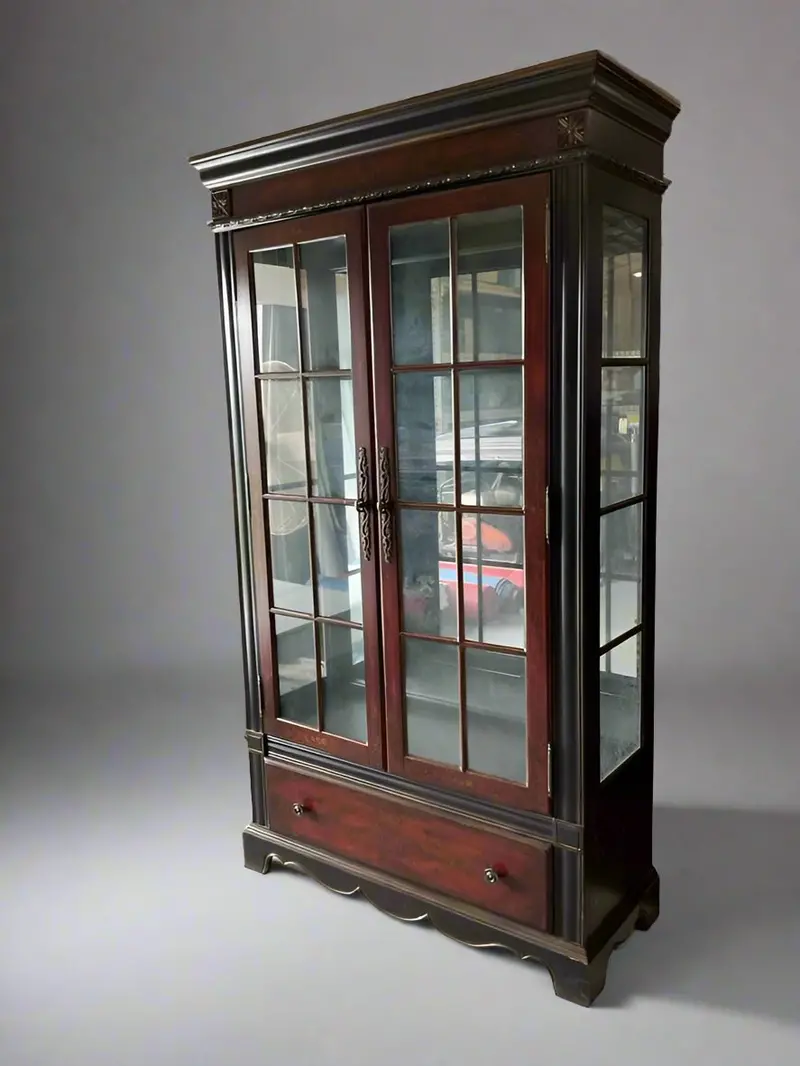 Pulaski Lighted Curio Cabinet – Glass Display China Hutch 1